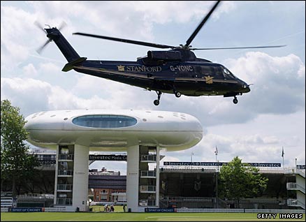 Sir Allen Stanford flies into Lord's to announce details of the Super Series