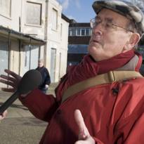 David Wild with Brightwell House behind