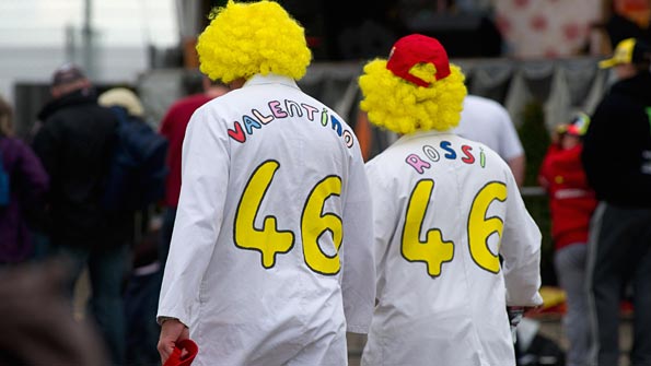 Rossi fans at Silverstone