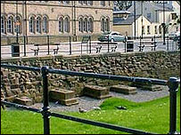 Remains of Bury Castle (c) Bury Council