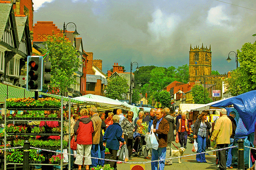 Market Day, Mold High Street