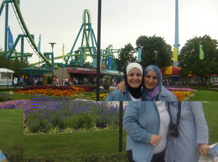 Raghad and I in cedar point