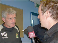 Mark Hughes with Andy Bayes