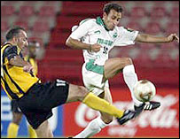 بازی تيم ذوب آهن در برابر تيم اسپورت کلاب قطر