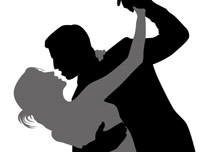 A couple dancing
