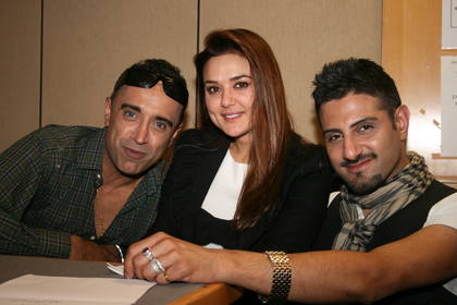 Preity Zinta with Raj & Pablo