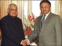 مشرف، واجپئی