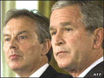 Tony Blair ve George Bush