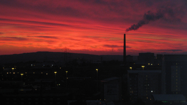 Sunset over Glasgow (Image by John Anderson)