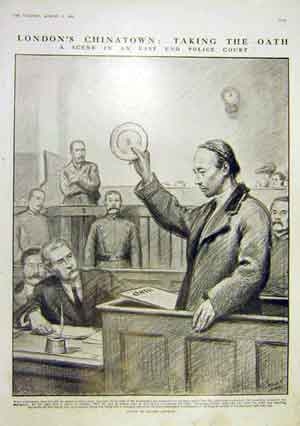 John Anthony told the judge at the old Bailey how Chinese swore their oath by cracking a saucer...