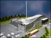 Proposed Energy from Waste Facility (artist's impression)