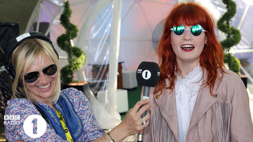 Jo Whiley and Florence Welch