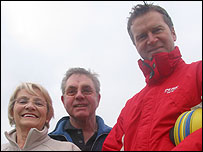 Joyce Taylor, David Evans and Haydn Jarrett