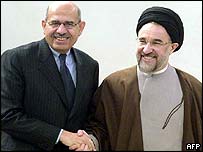 Shefi i ANEB-it, el-Baradei me presidentin iranian Khatami 