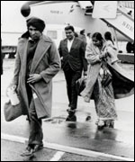 People arriving in the UK