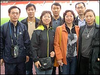 The Taiyuan delegation at Old Trafford
