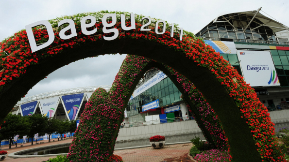 There is little obvious local interest in the World Championships. Photo: AP