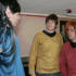 Action! The actors go for a take.