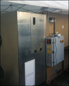 Prototype large solar fridge