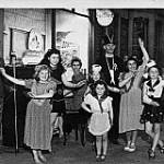 VJ DAY party outside Mr Holden's Shop Bloomfield Road Brislington Bristol