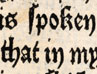 Excerpt from the printed edition of the prologue to 'Eneydos' by William Caxton (1490) in which Caxton comments on misunderstandings in the English language
