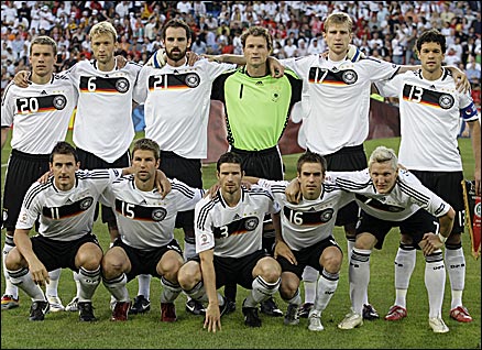 Thankfully, the Germany players all look very different