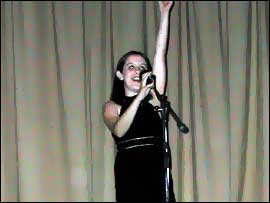 11 year old Jade Wilkinson upped the tempo with the hi-energy 'Fame' theme