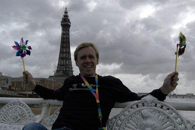 Jonny Saunders on the North Pier