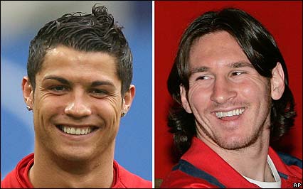 Cristiano Ronaldo y Lionel Messi, frente a frente