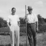 Piri, Grandad Napper (with his vegetable patch behind!) [Bristol 1939]