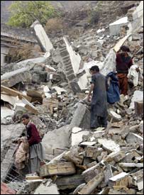 زلزلے کی تباہی