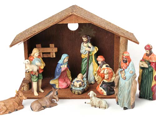 Nativity crib scene