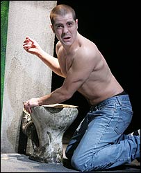 Peter Milne as Mark Renton in Trainspotting
