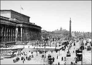 The hall in the 1880s