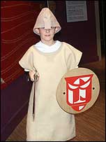 Child in Viking costume