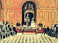 Detail: 'King George and Queen Mary Opening the New Irish Parliament'