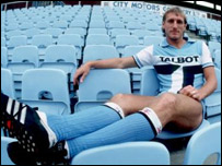 Steve Hunt in the new all-seater Highfield Road