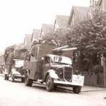 Lorrys' line up for The Victory Parade'