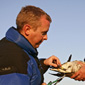 Filming for 'Supergoose' - Darryl in Iceland with goose-expert, Kendrew Colhoun