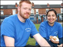 Leon Rogers and fiancee