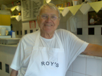Roy at his Dagenham shop