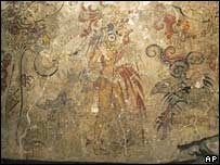 Detail nástěnné malby