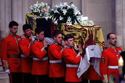 Image: The funeral of Diana, Princess of Wales in 1997