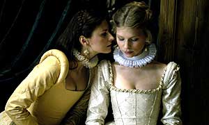 Maria Popistasu as Lady Marie and Clemence Poesy as Mary, Queen of Scots