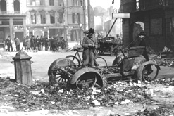 Damage following the Easter Uprising in 1916