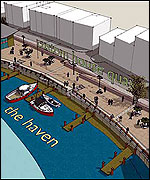 Artist impression of the waterside plans