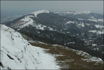 Snow on the Malverns by Bob Bilsland