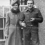 Edinburgh 23rd October 1945 Marjory and Alan together again after three years and seven months total separation. For us - the war is over at last.