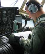 Pilot making pre-flight checks