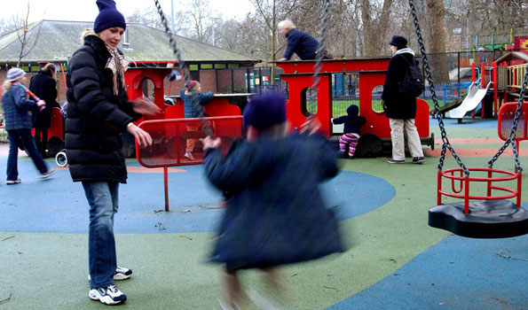 A children's playground in London